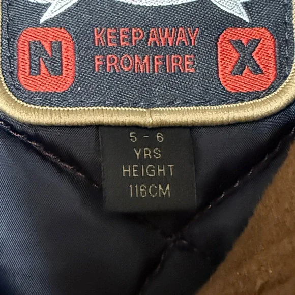 Next Brown Kids Pea Coat with Toggle Closures Size 5/6 - Picture 8 of 9